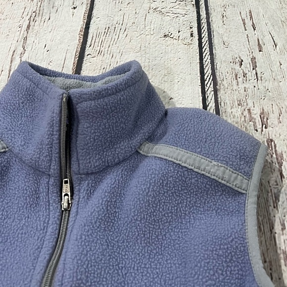 Vintage Women's Patagonia Lite Violet USA Made Fleece Zip Up Fleece Vest Coat - Picture 5 of 6